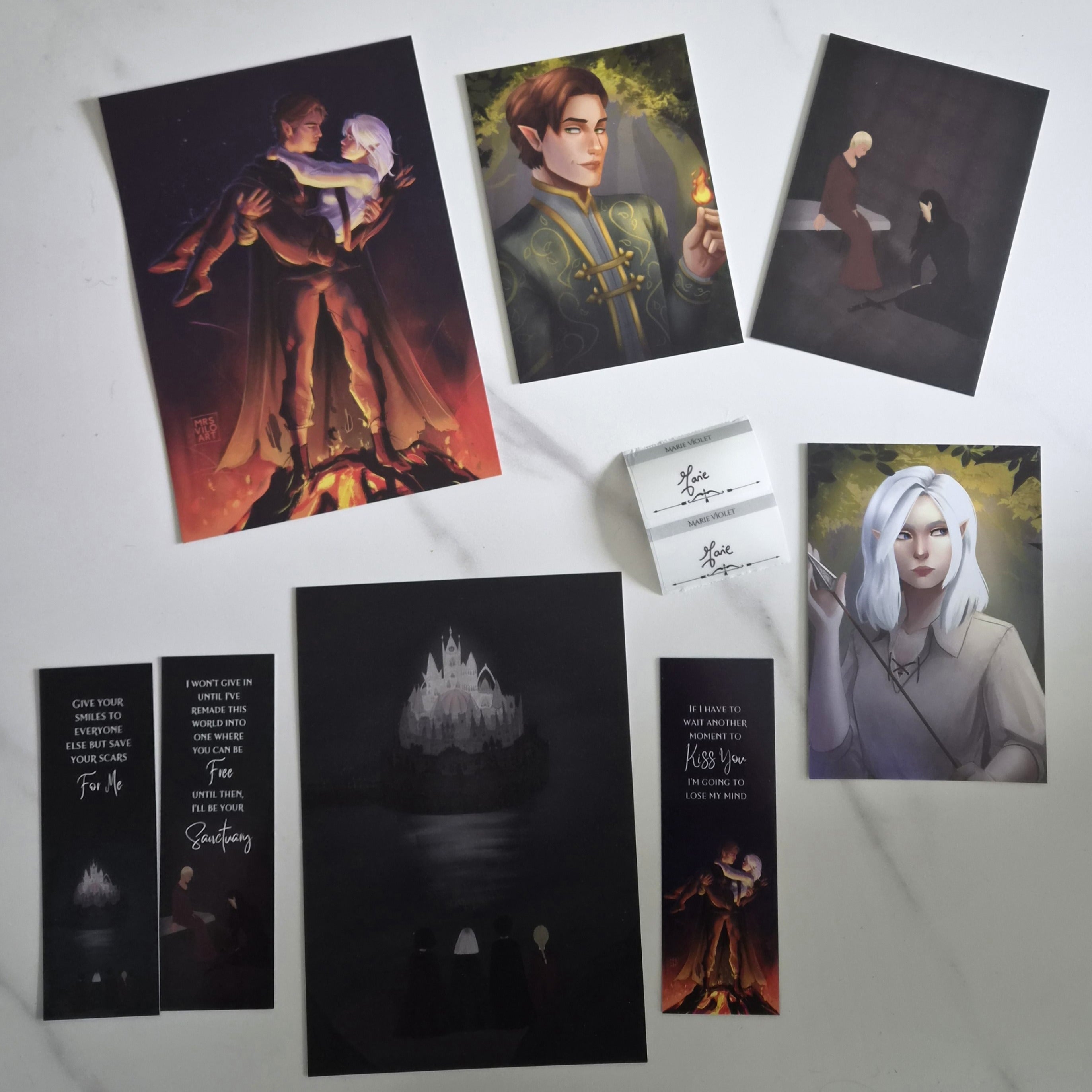 Marie Violet Art & Signed Bookplate Bundle
